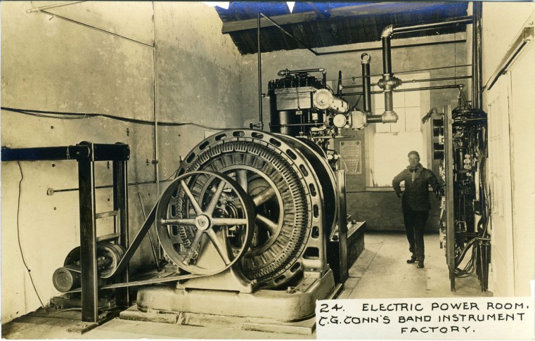 C.G. Conn's Band Instrument Factory 1913-Electric Power Room