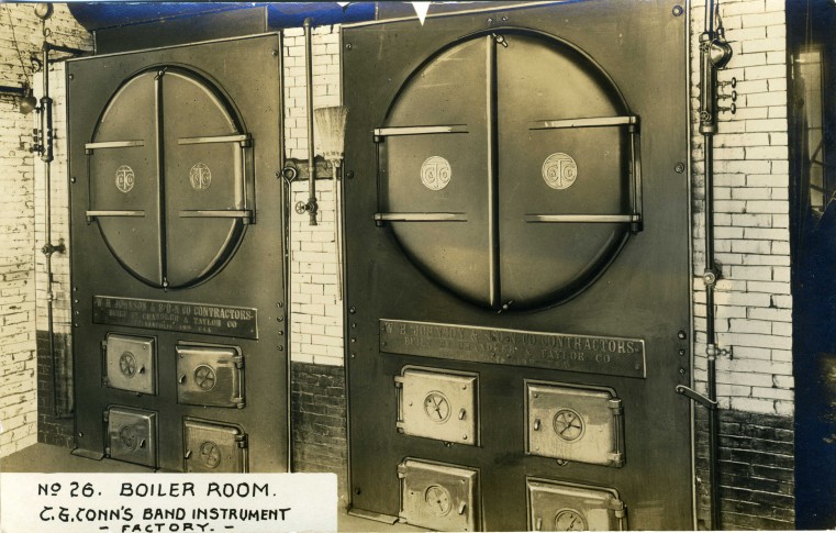 C.G. Conn's Band Instrument Factory 1913-Boiler Room