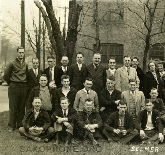Selmer Elkhart Factory Workers Photo 1936