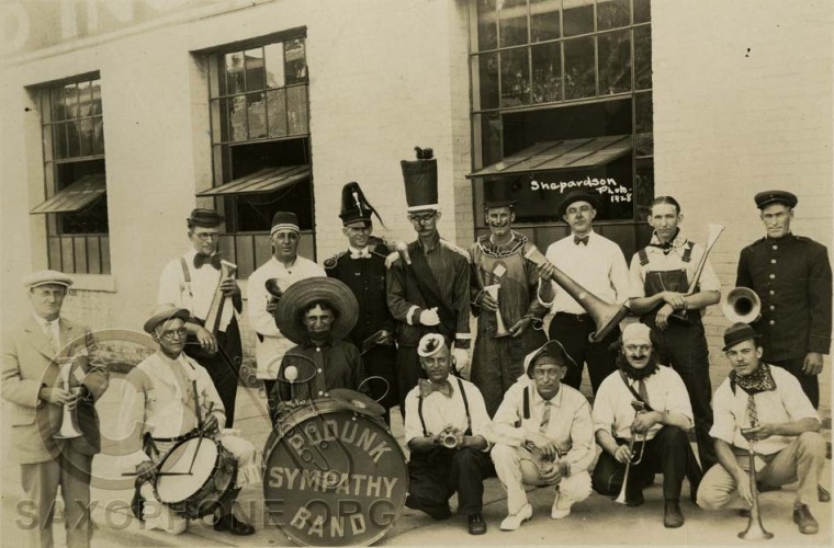 Buescher Factory August 1928-Podunk Sympathy Band