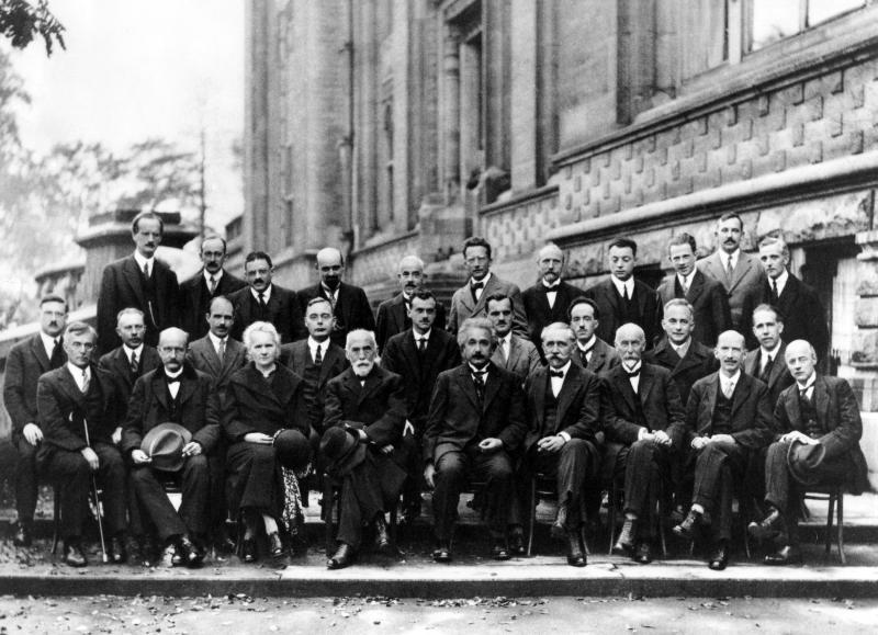 1927 Solvay Conference with Albert Einstein and others