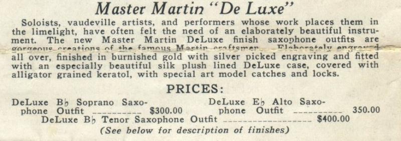 1927 Martin Handcraft catalog excerpt